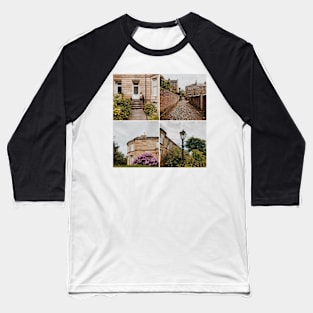 Glasgow Southside Streets Collage Baseball T-Shirt